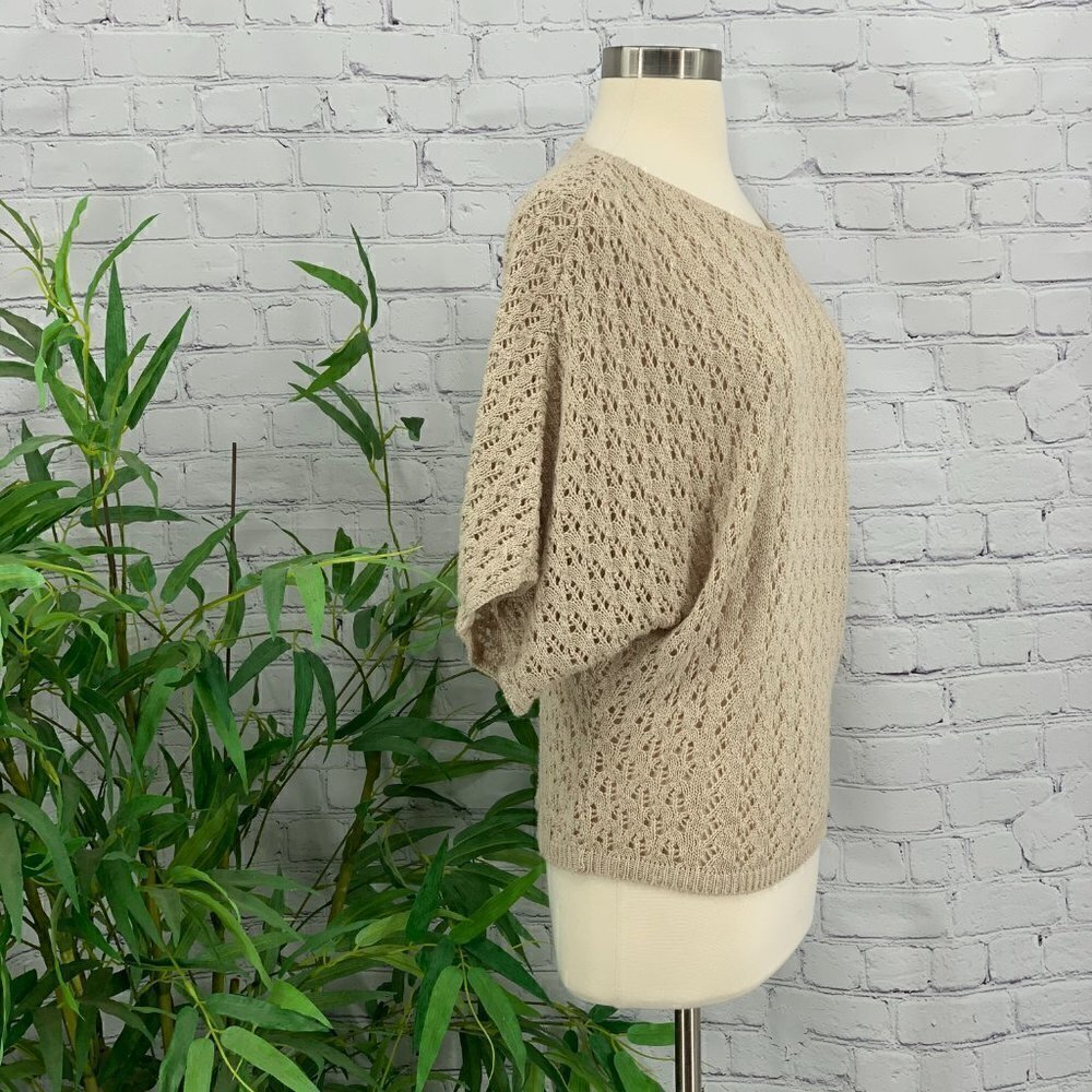 Staring at Stars Tan Crocheted Top - Picture 2 of 6